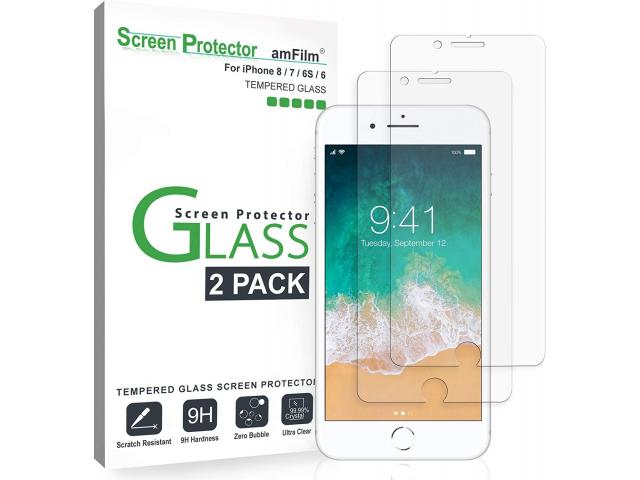 Glass Screen Protector for iPhone 8, 7, 6S, 6 (4.7 Inch)(2 Pack) Tempered Glass Screen Protector - 1